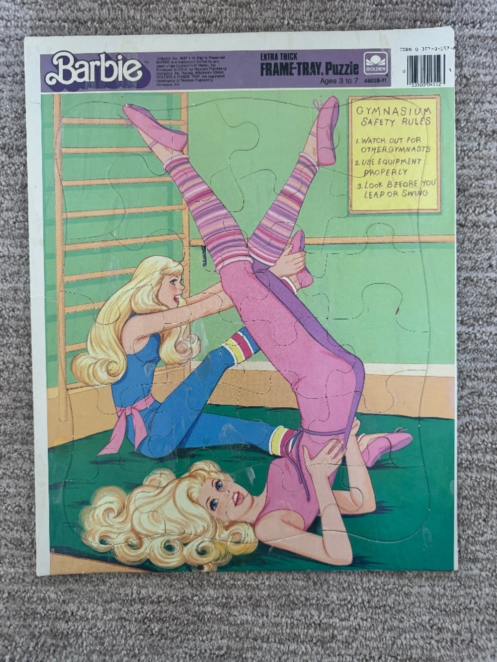 Vintage 1987 Barbie Frame-Tray Puzzle